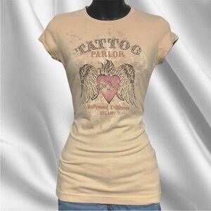 Y2K SWS Tattoo Fitted Tee